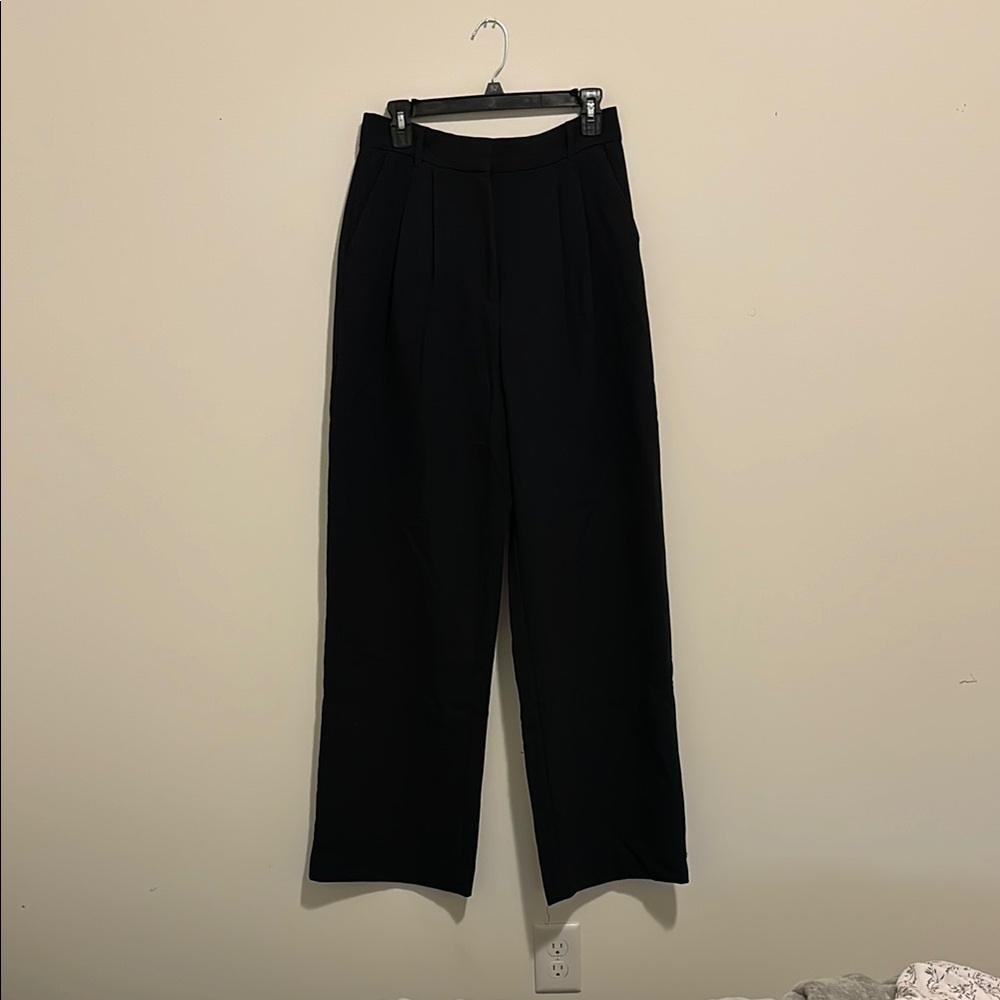 Abercrombie & Fitch Black Wide Leg Pants